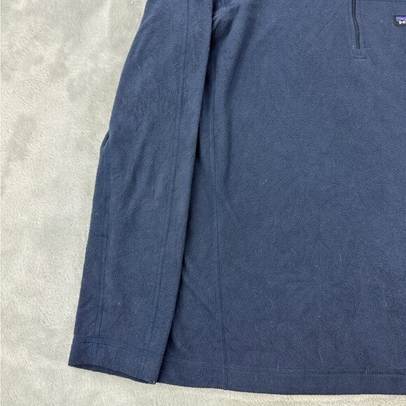 Patagonia Micro D Fleece Pullover Navy Blue Men’s Size L - Picture 8 of 15
